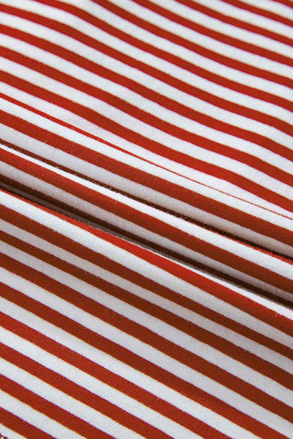 Stripe Top and Pants Christmas Lounge Set