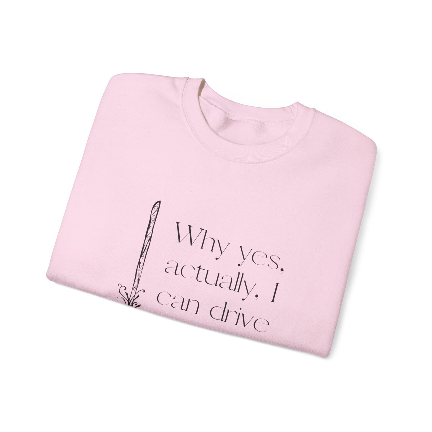 Whimsical Witch Crewneck Sweatshirt, Cozy Fall Fashion, Halloween Gift, Magical Sweatshirt, Unisex Spooky Apparel