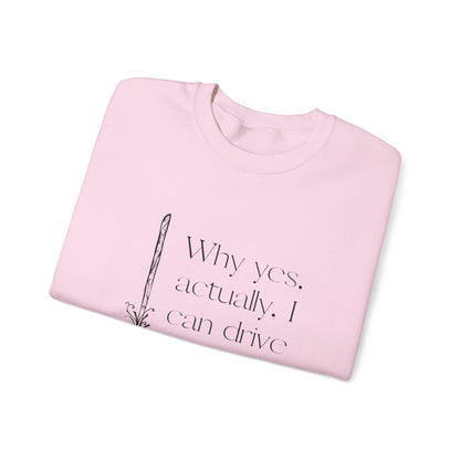 Whimsical Witch Crewneck Sweatshirt, Cozy Fall Fashion, Halloween Gift, Magical Sweatshirt, Unisex Spooky Apparel