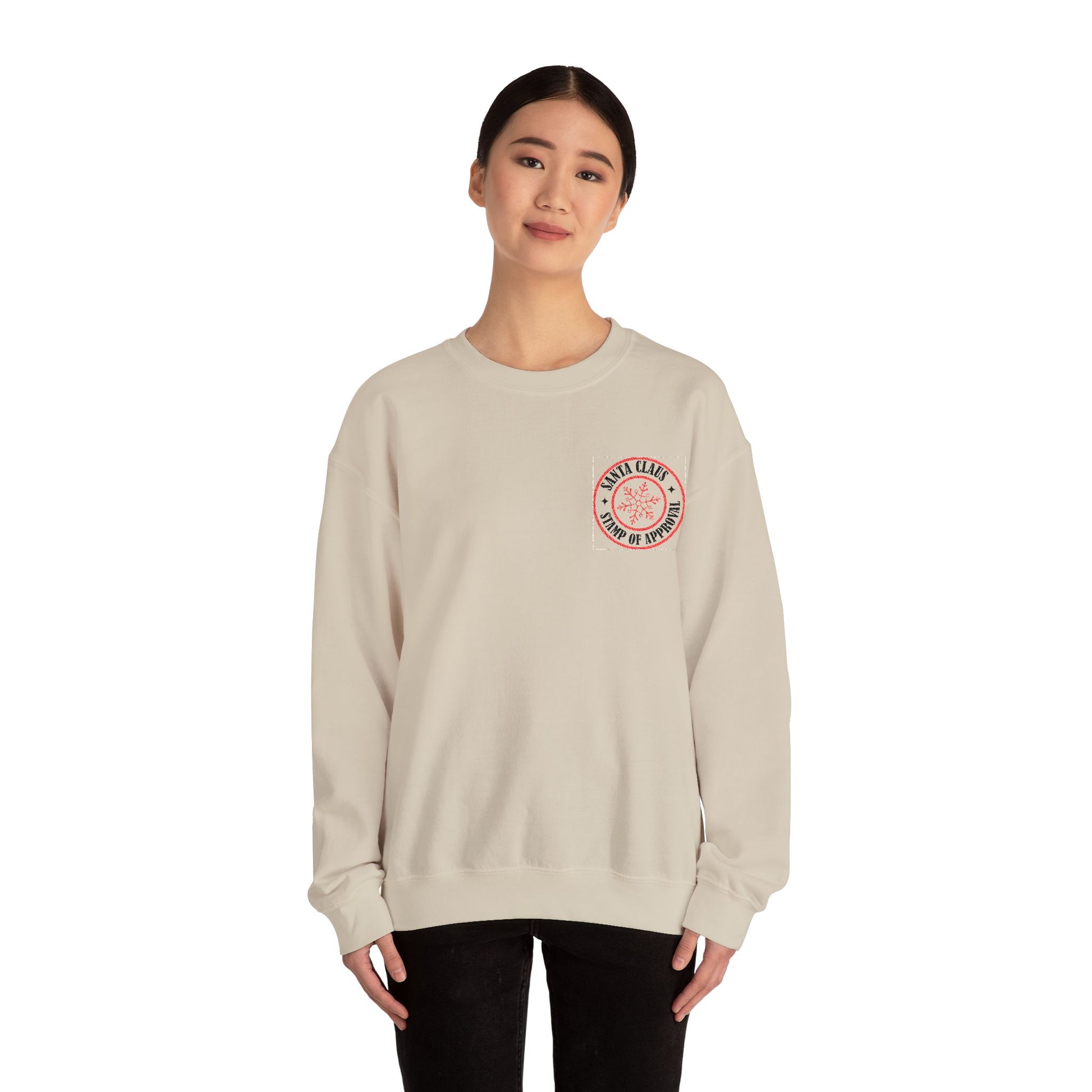 Embroidered Christmas Stamp Women's  Sweatshirt - The Eggy's store