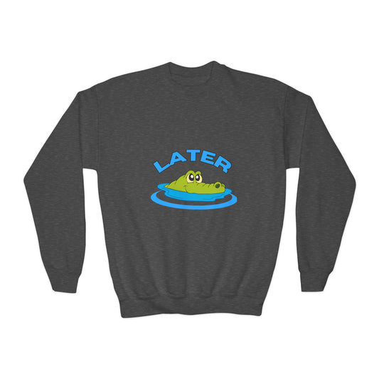 Later Gator Youth Sweatshirt - Comfortable Crewneck for Kids