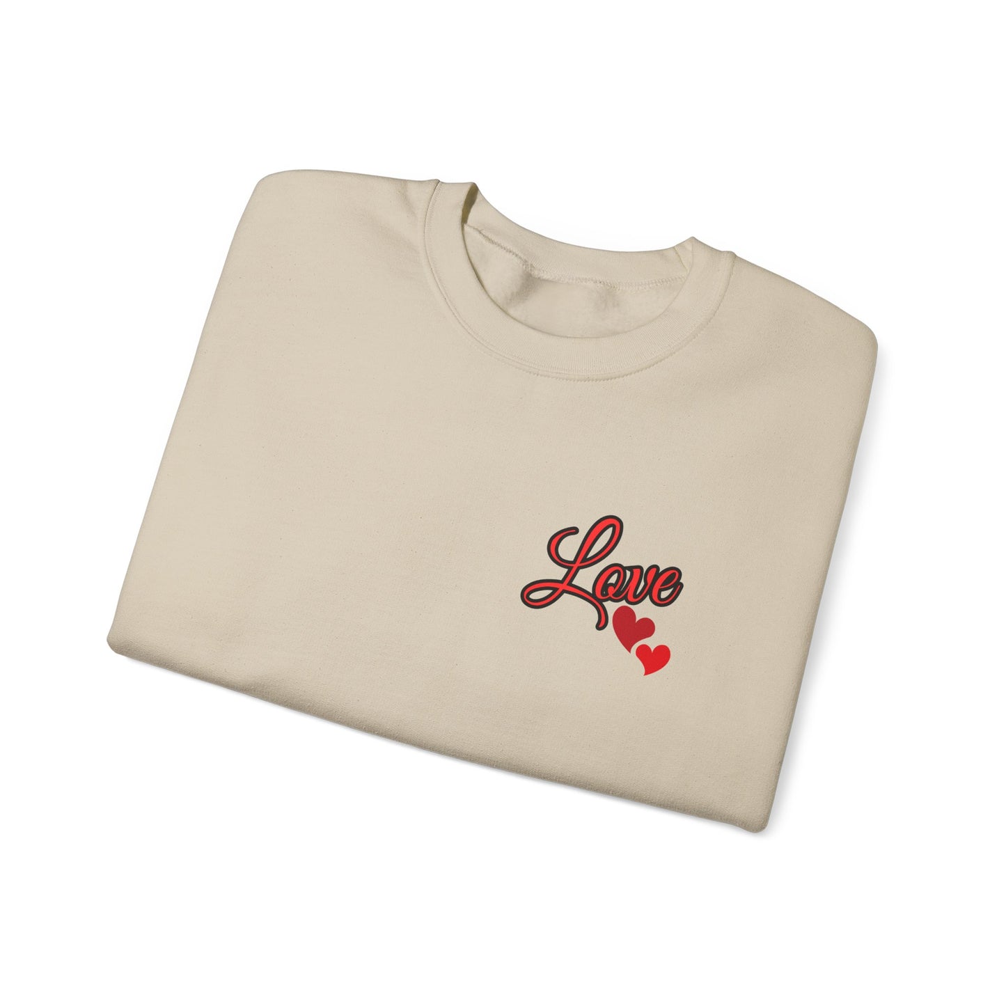 Love and Hearts Adult Love Hearts Sweatshirt Women's Top