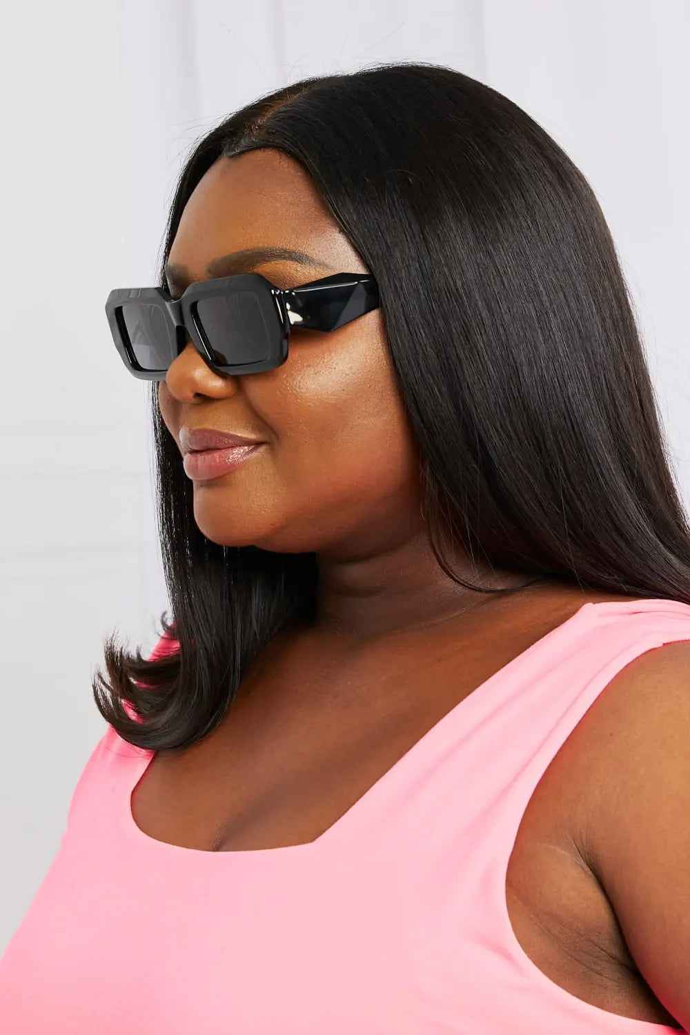 Rectangle TAC Polarized Full Rim UV400 Sunglasses