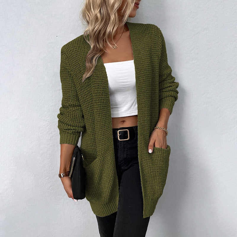 Loose Large Size Knitted Cardigan for Wome