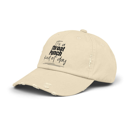 Throat Punch Hat: Unisex Distressed Cap - The Eggy's store
