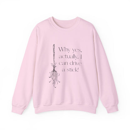Whimsical Witch Crewneck Sweatshirt, Cozy Fall Fashion, Halloween Gift, Magical Sweatshirt, Unisex Spooky Apparel