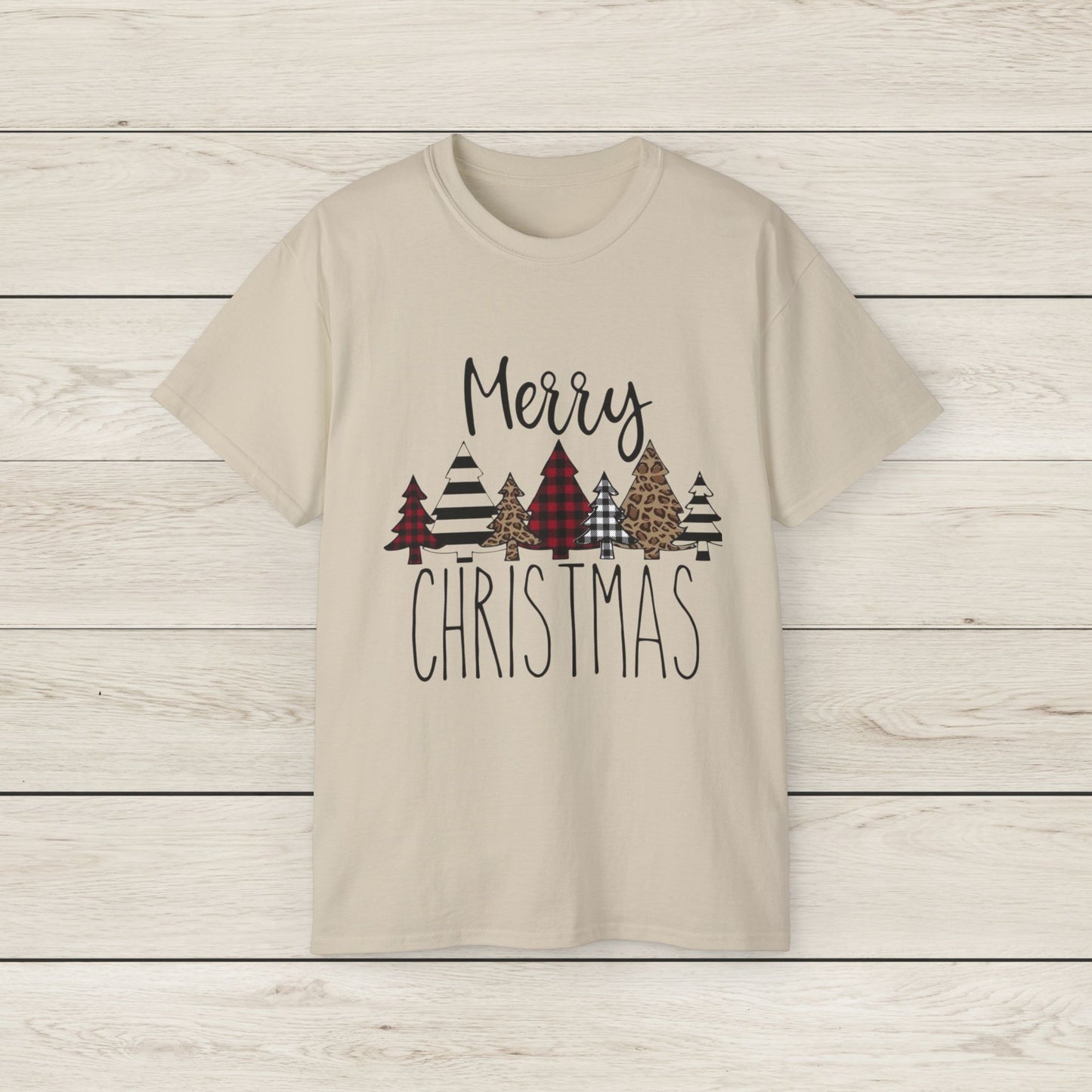 Merry Christmas Unisex Tee, Holiday Shirt, Christmas Gift, Cozy Casual Wear, Seasonal Fashion, Winter Apparel