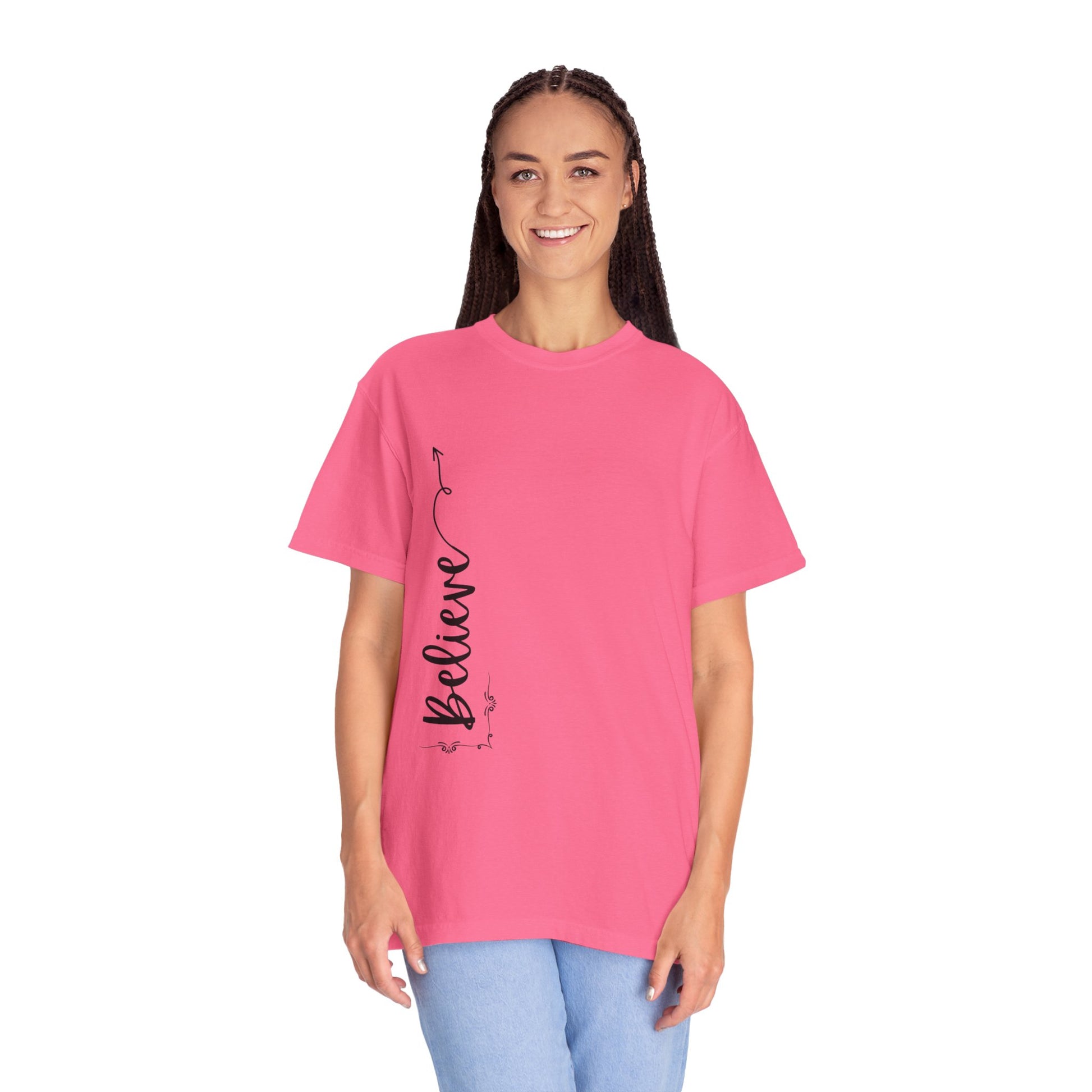 Believe Women's T-shirt for Adults - Inspirational Apparel - The Eggy's store