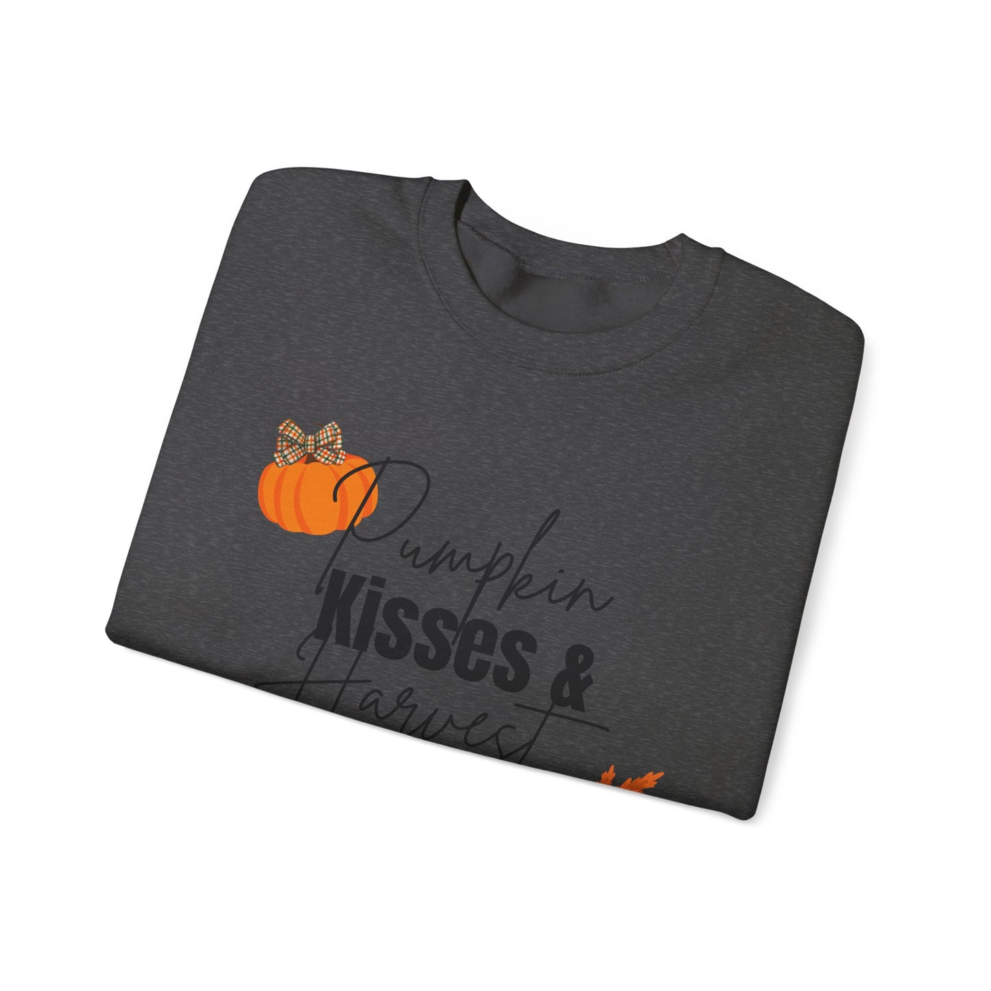 Pumpkin Kisses: Adult Crewneck Sweatshirt