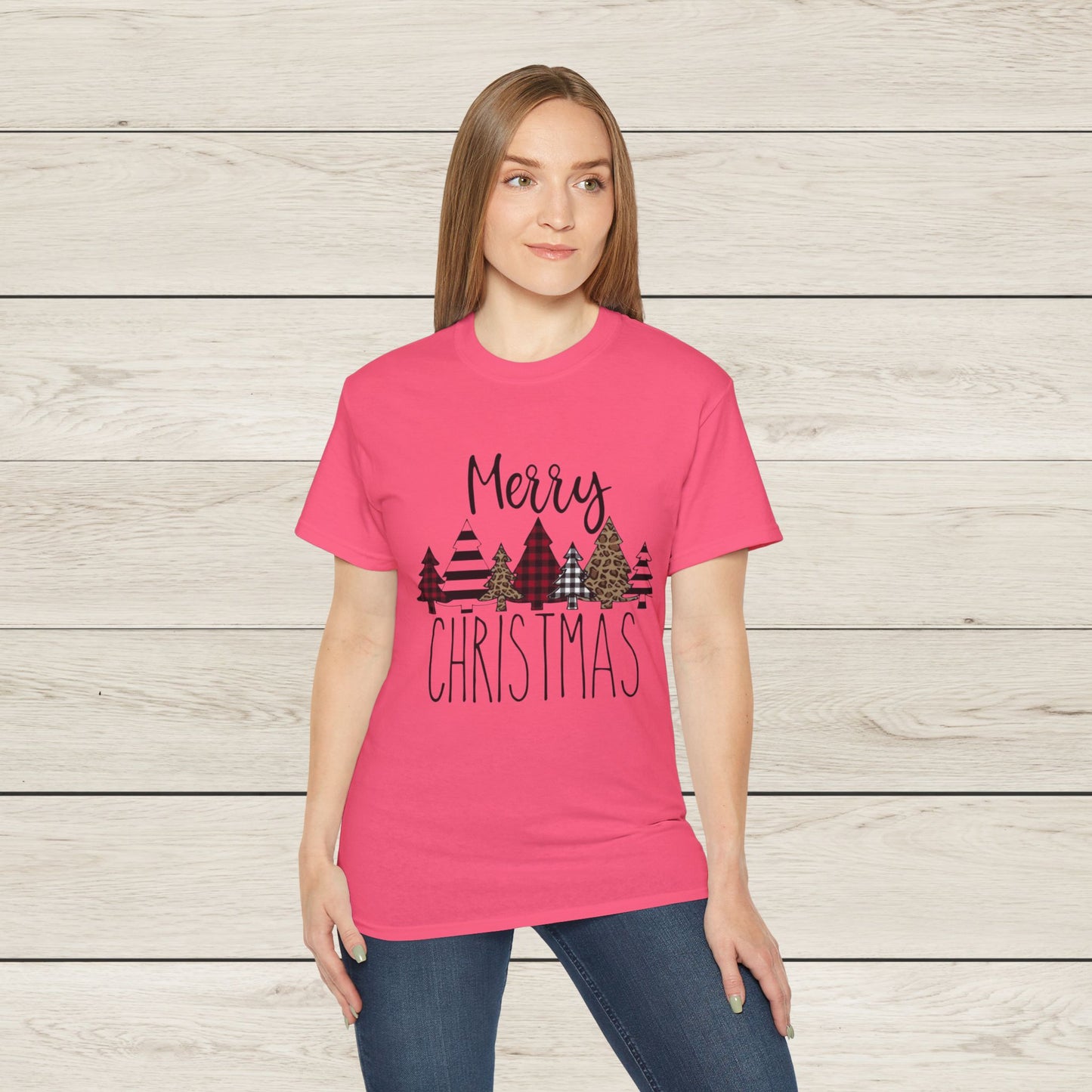 Merry Christmas Unisex Tee, Holiday Shirt, Christmas Gift, Cozy Casual Wear, Seasonal Fashion, Winter Apparel