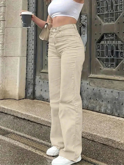 High Waisted Wide Leg Jeans