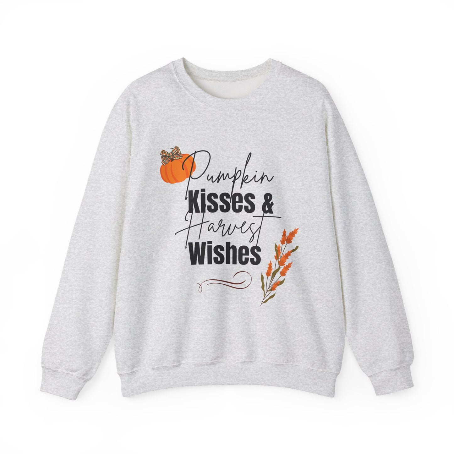 Pumpkin Kisses: Adult Crewneck Sweatshirt