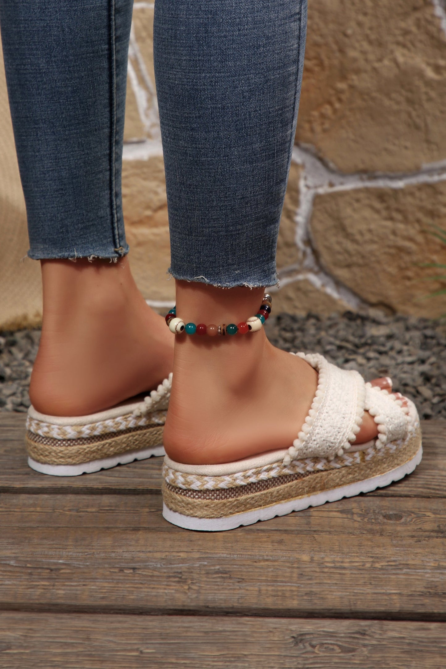 Lana Knit Platform Slide Slides