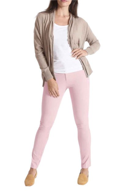 Peace of Cloth Zip & Button Closure 5 Pocket Belt Hoop Solid Twill Pant