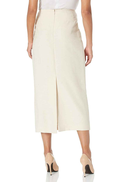 Le Suit Shimmer Tweed One Button No Pocket Jacket and Column Skirt Set