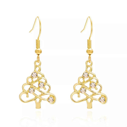 Christmas Tree Shape Dangle Earrings