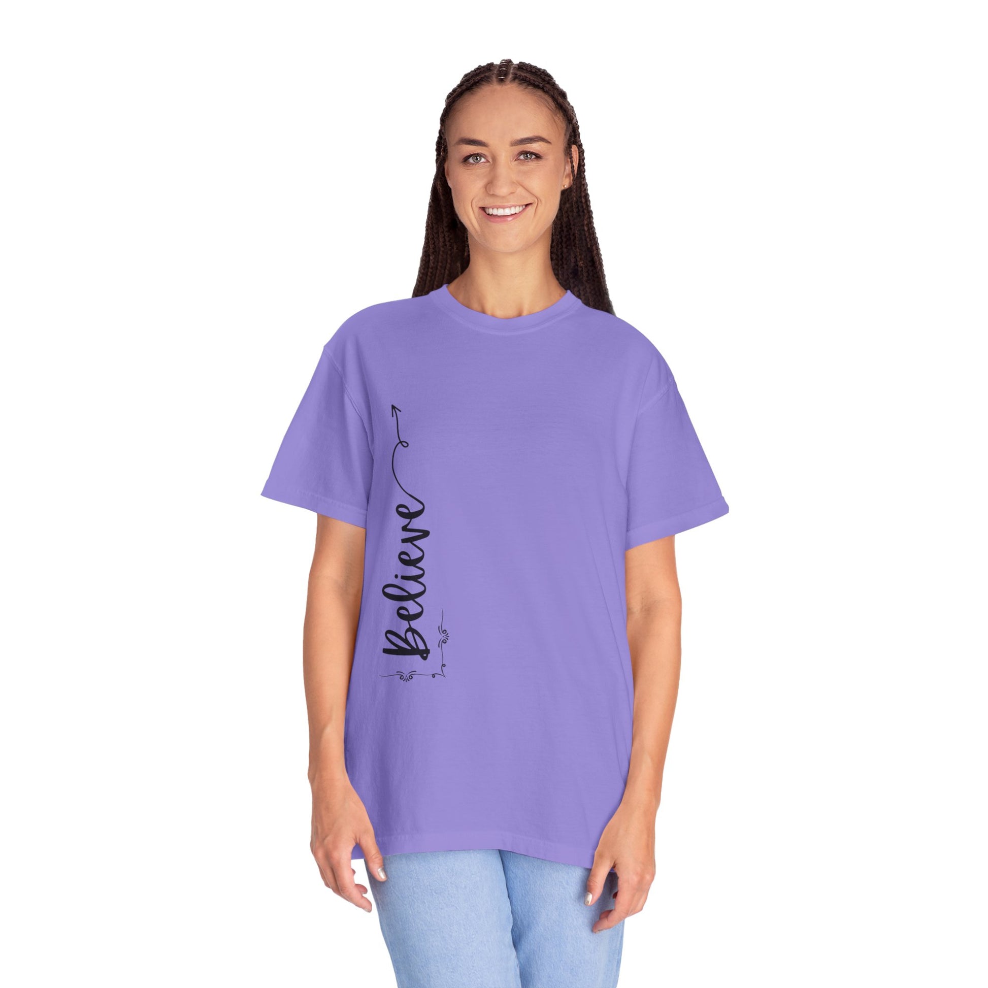 Believe Women's T-shirt for Adults - Inspirational Apparel - The Eggy's store
