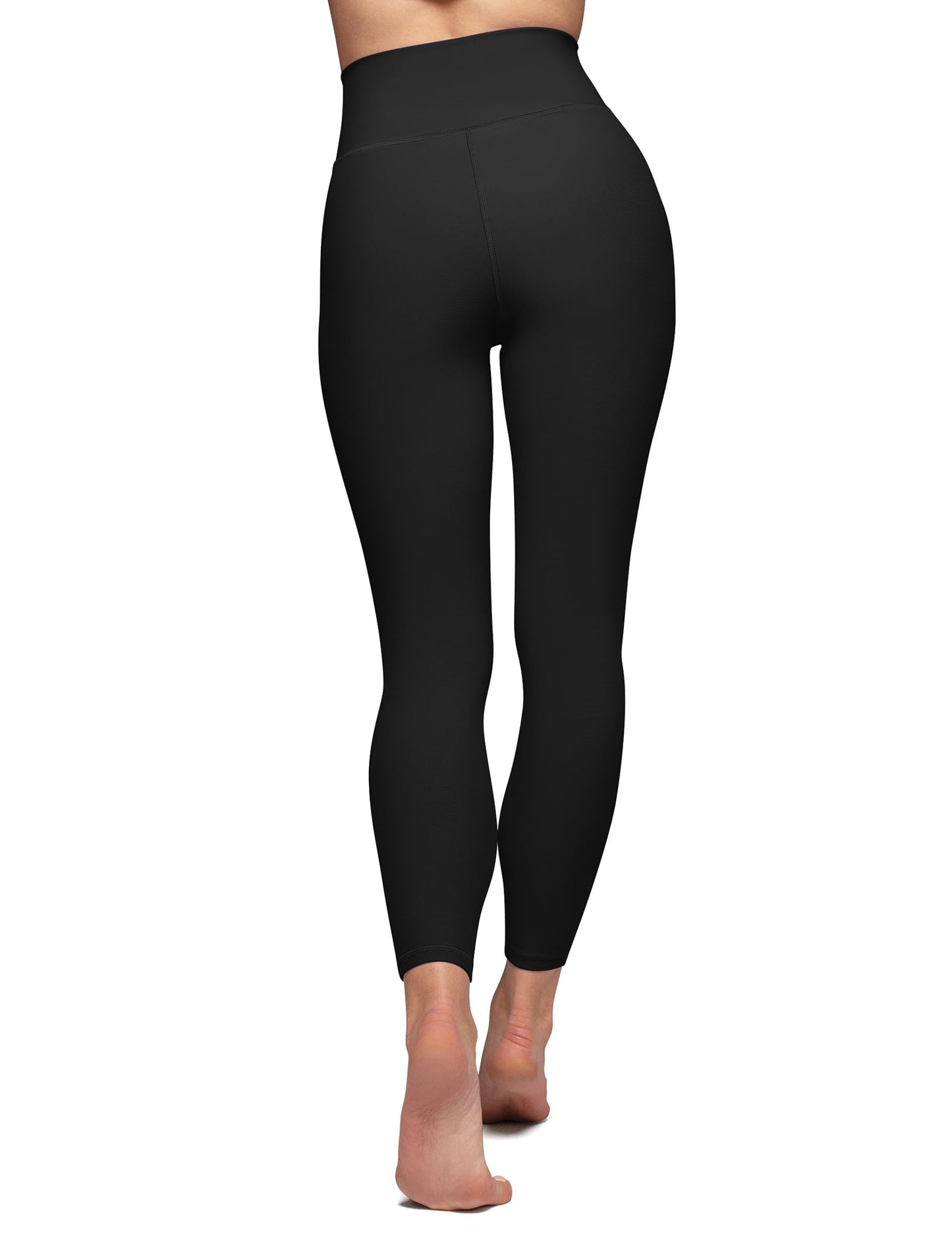 High Waisted Leggings for Women with Pockets - Tummy Control Yoga Pants for Workout Running Athletic No See Through Navy Blue