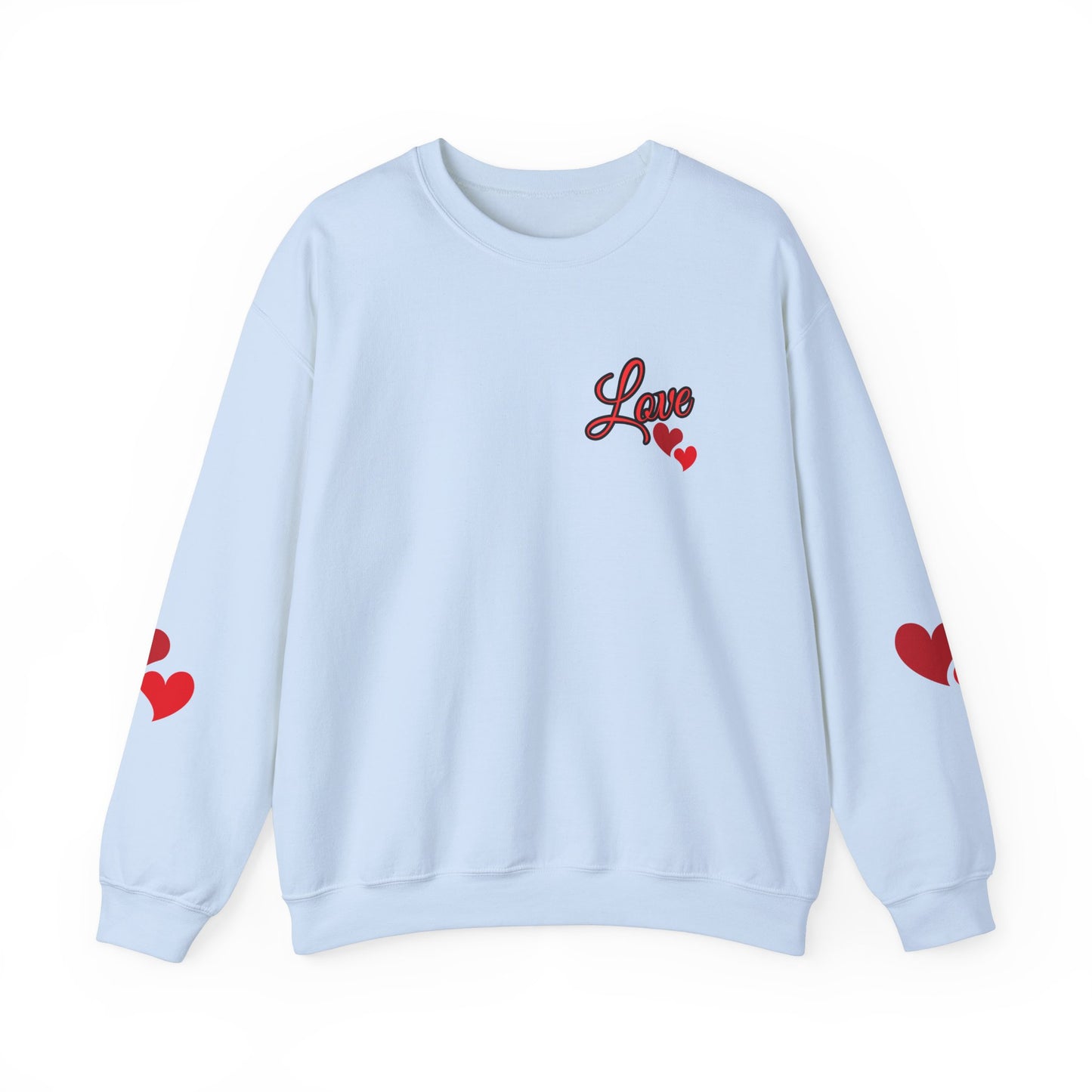 Love and Hearts Adult Love Hearts Sweatshirt Women's Top