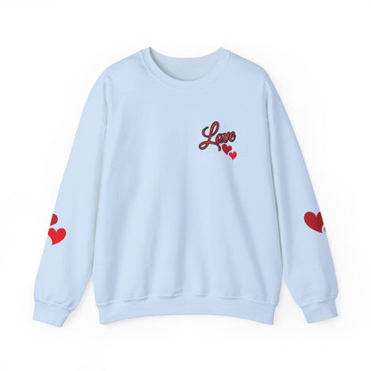 Love and Hearts Adult Love Hearts Sweatshirt Women's Top