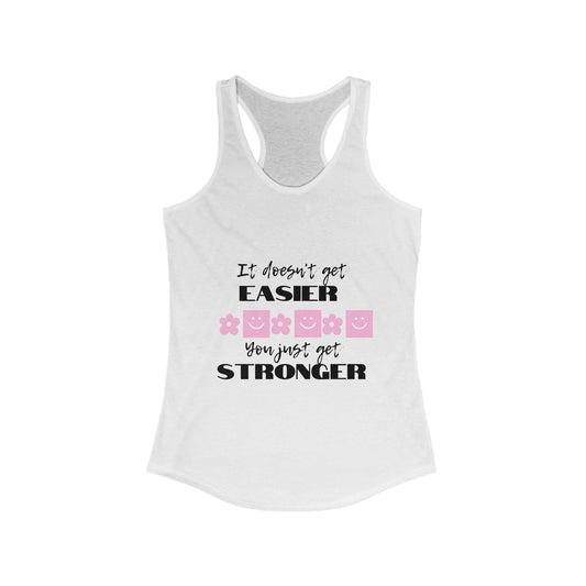 Stronger:  Adults Racerback Tank Top