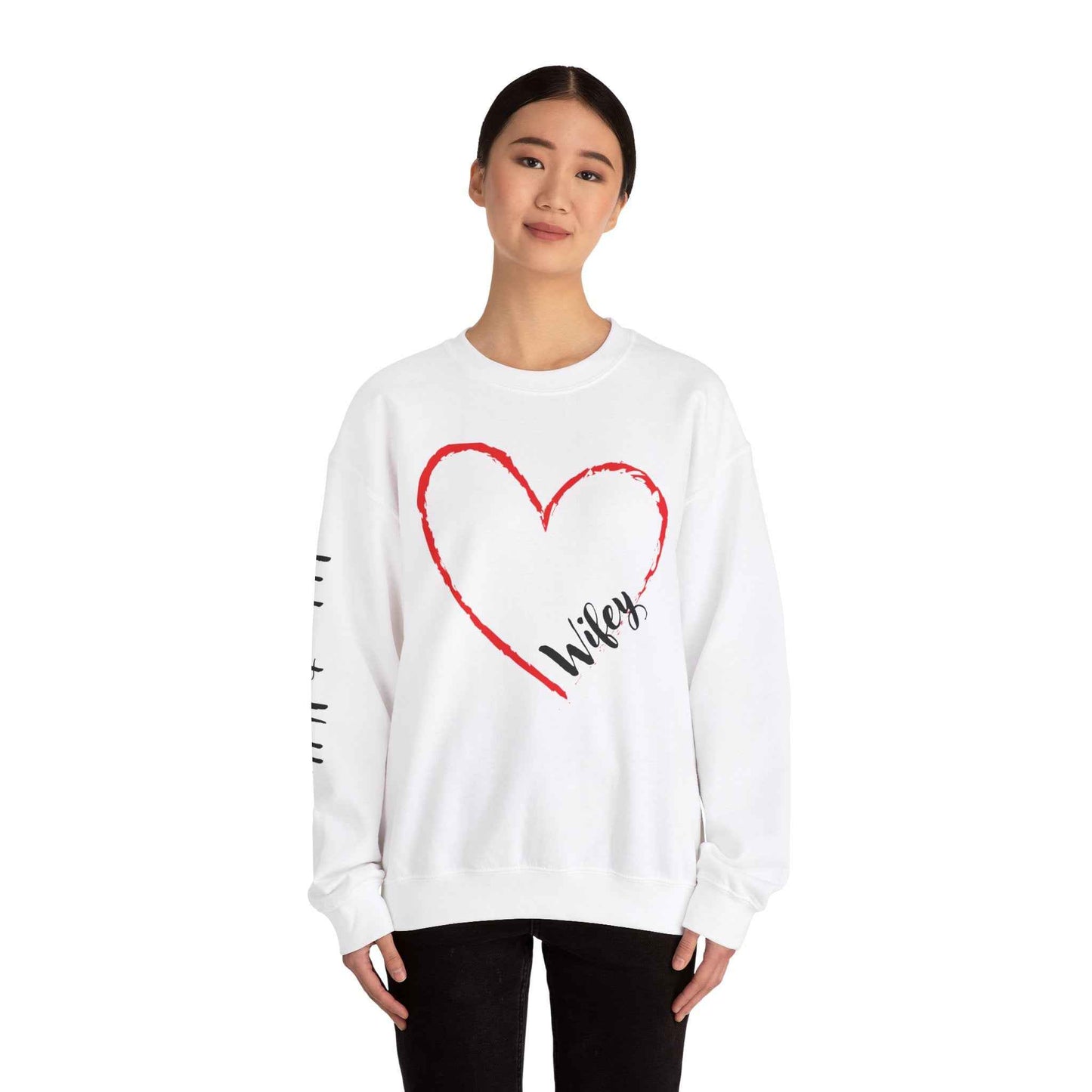 Wifey Adult Crewneck Sweatshirt