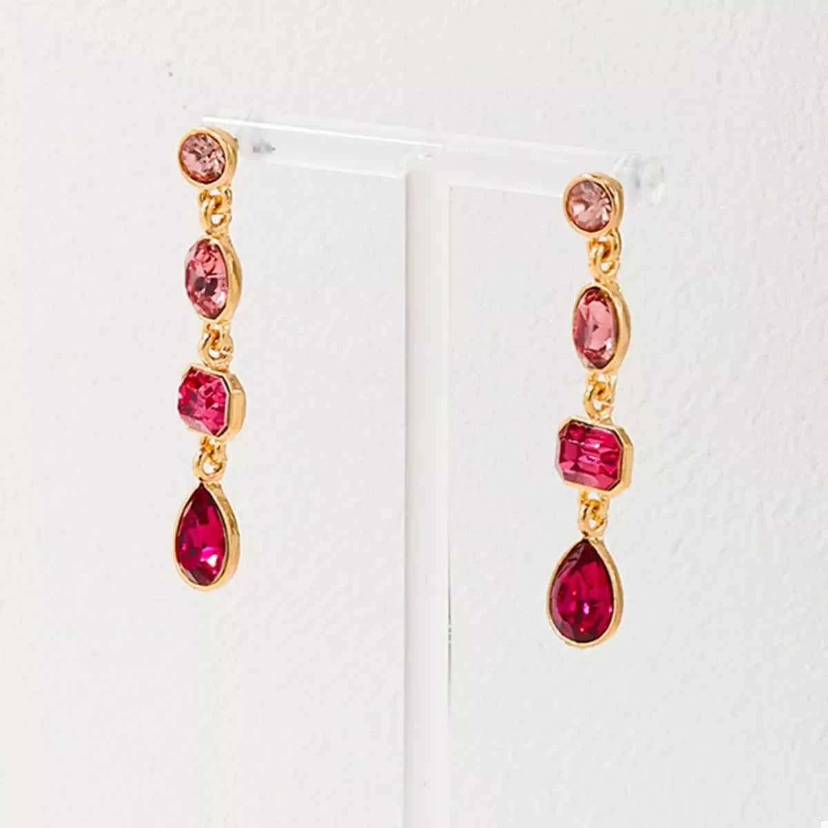 18K Gold-Plated Drop Earrings