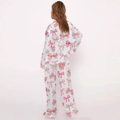 Printed Cute Pajama Set for Ladies Long-Sleeve Suit