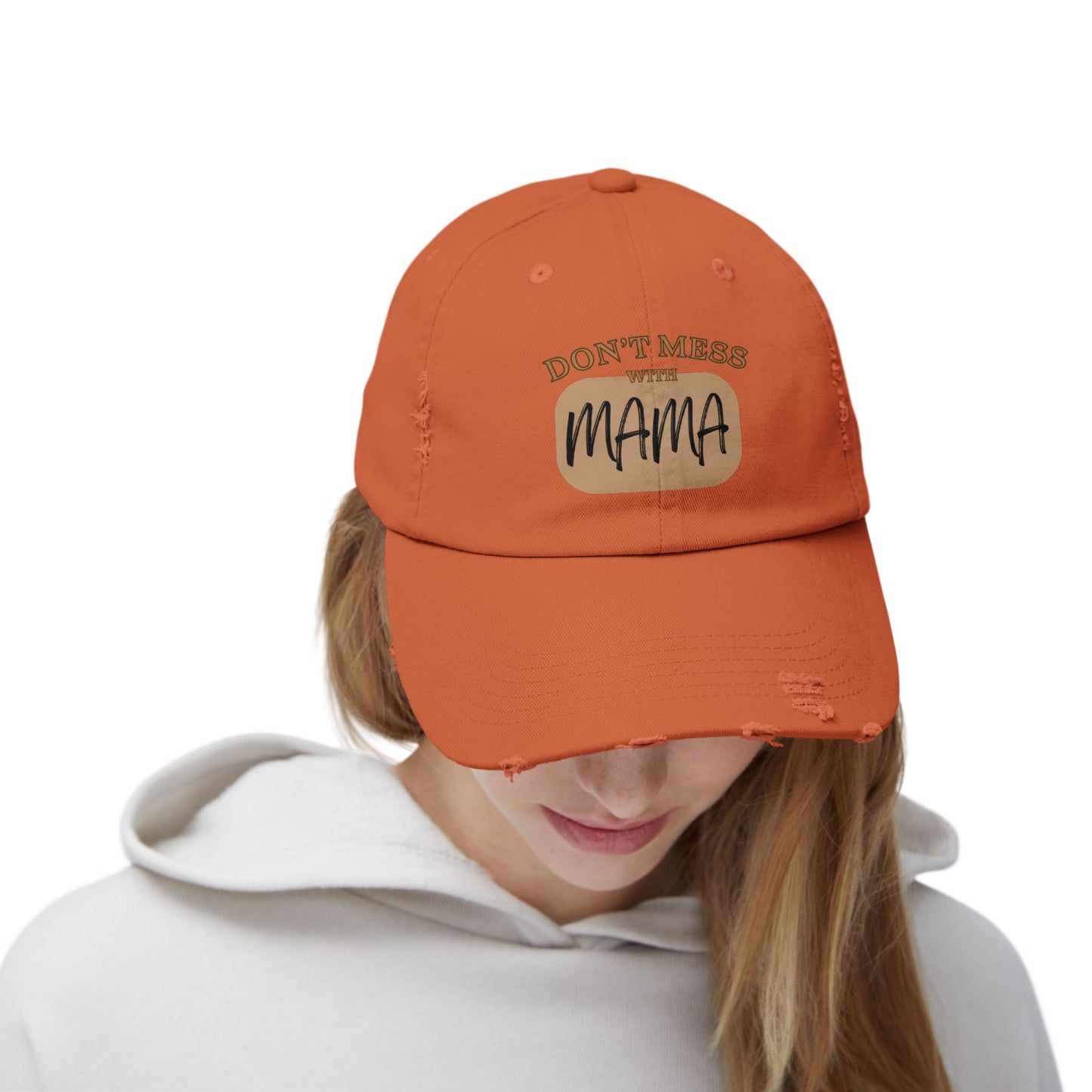 Mama Adult Distressed Hat - Stylish Comfort for Everyone