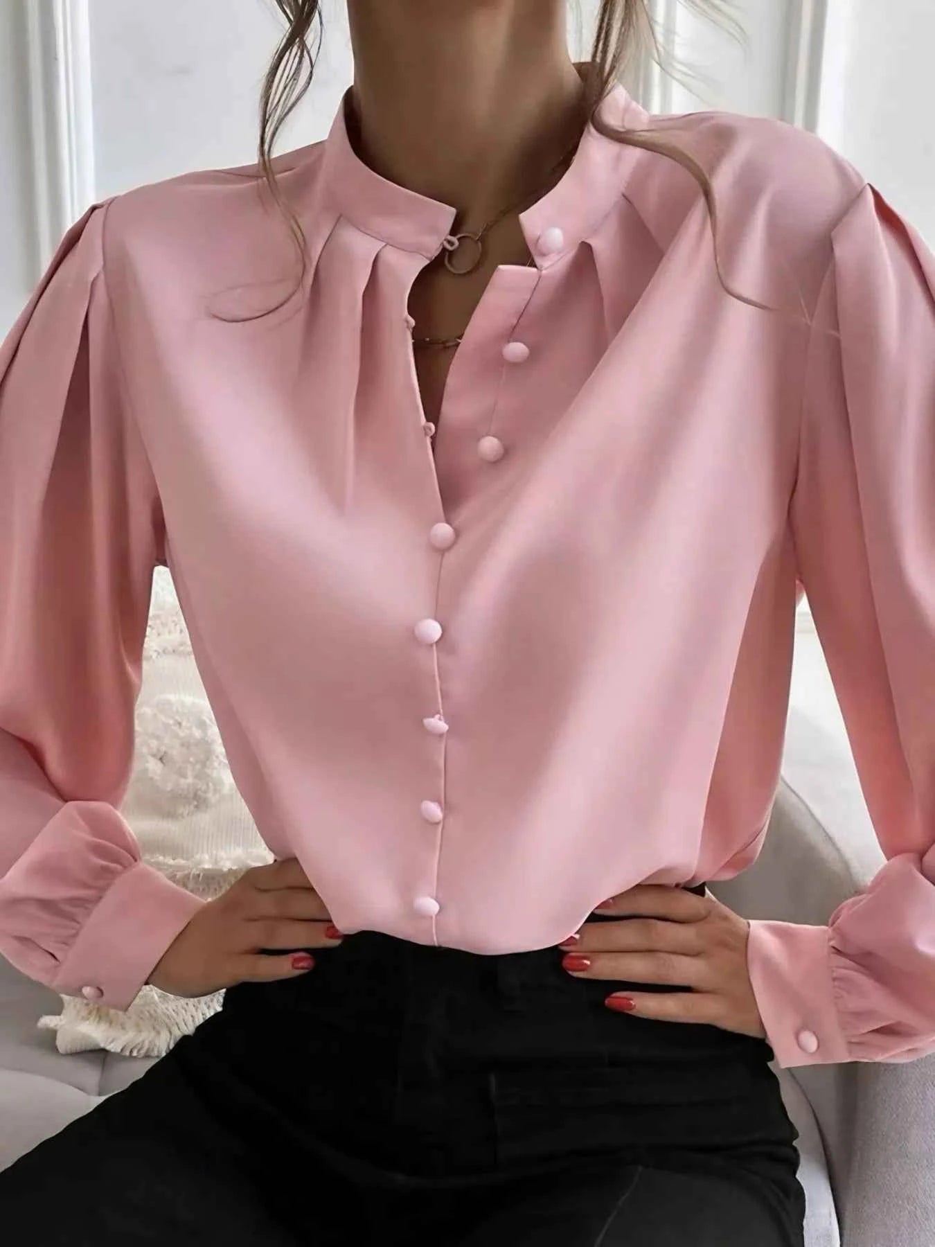 Button Up Long Sleeve Shirt 100 Percent Polyester Durable