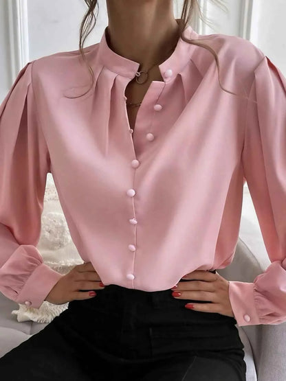 Button Up Long Sleeve Shirt 100 Percent Polyester Durable