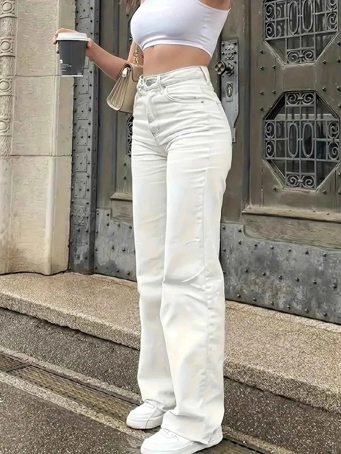 High Waisted Wide Leg Jeans
