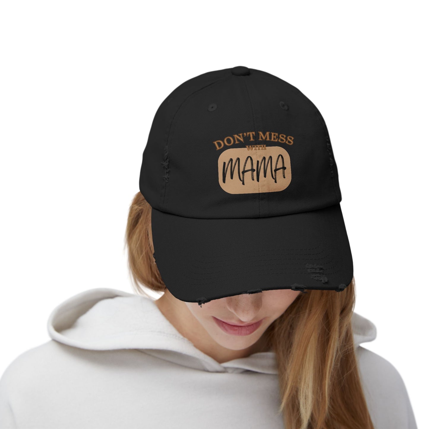 Mama Adult Distressed Hat - Stylish Comfort for Everyone