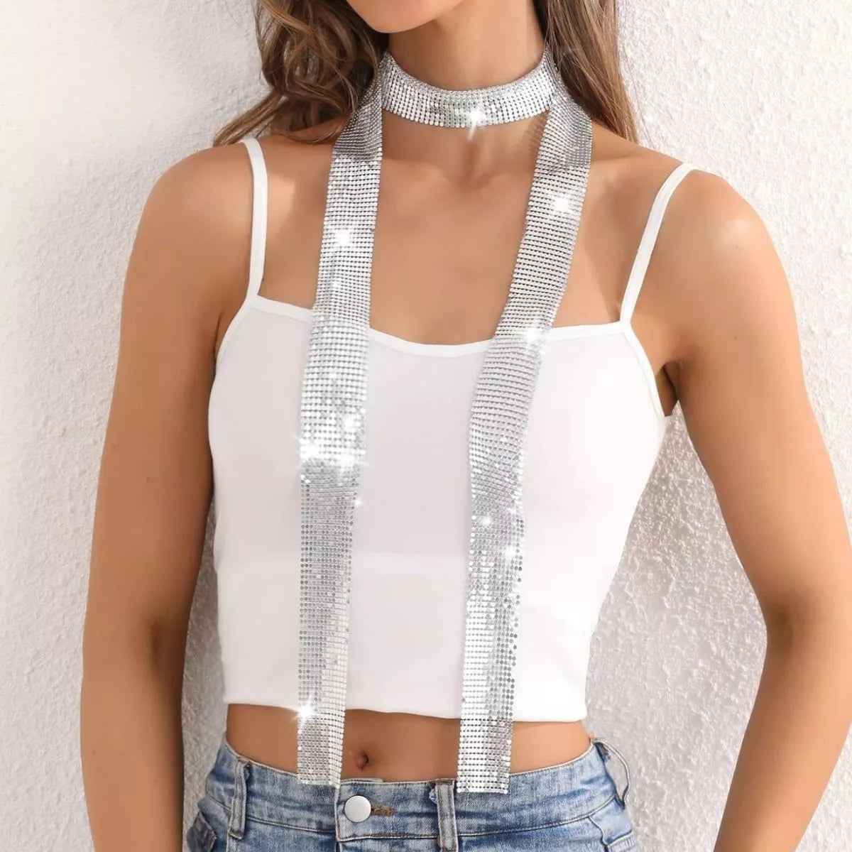 Sequin Glamour Holiday Scarf