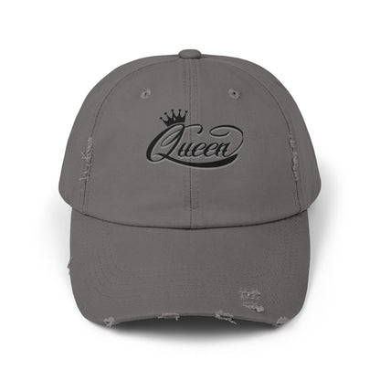 Distressed Queen Cap - Vintage Style Unisex Baseball Hat, Hip Hop Headgear & Streetwear Fashion Accessory - The Eggy's store