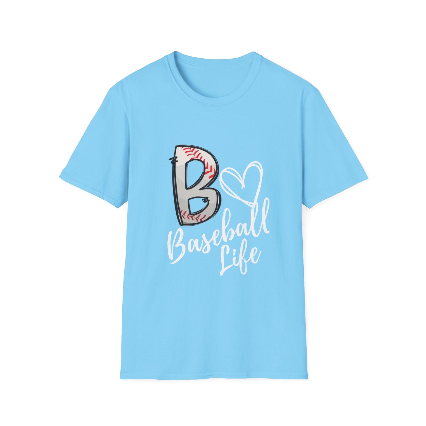 Baseball Life Adult T-Shirt - Softstyle Tee for Avid Fans