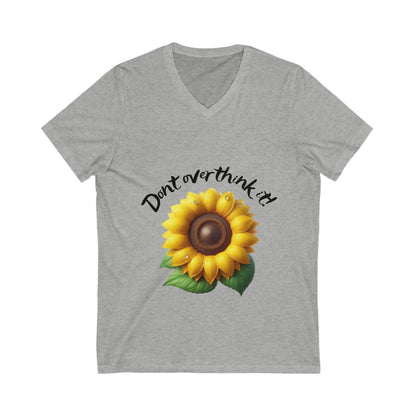 Overthink:  Short Sleeve V-Neck Women's T-shirt