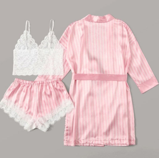 Lace Pajamas Set - Comfortable Loungewear for Relaxation