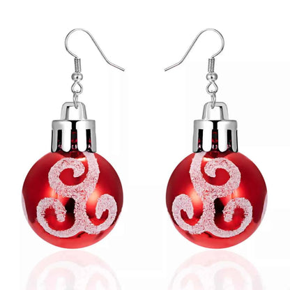 Christmas Ball Drop Earrings