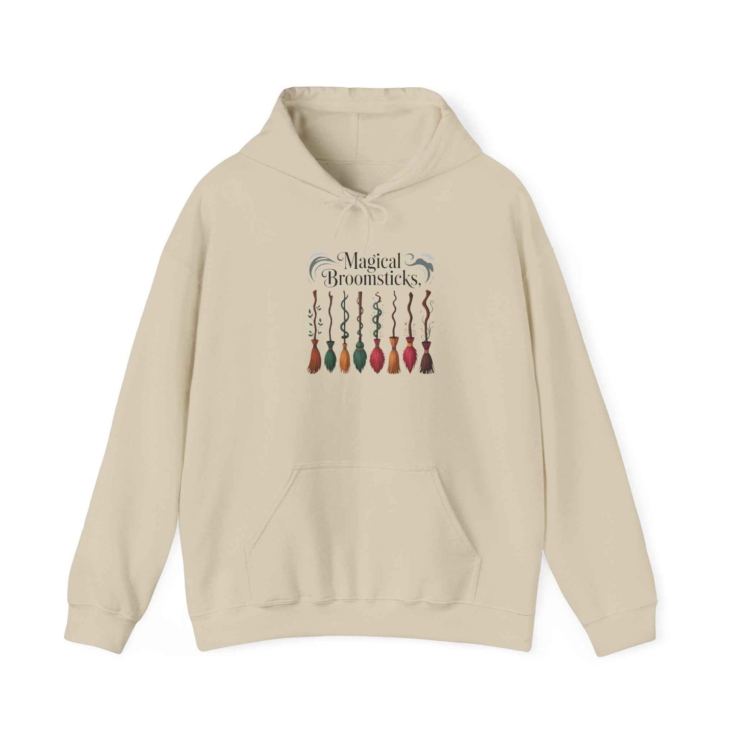 Magical Broomsticks Hoodie - Cozy Unisex Heavy Blend Sweatshirt for Wizarding Fans, Ideal for Halloween, Gifts, and [...]
