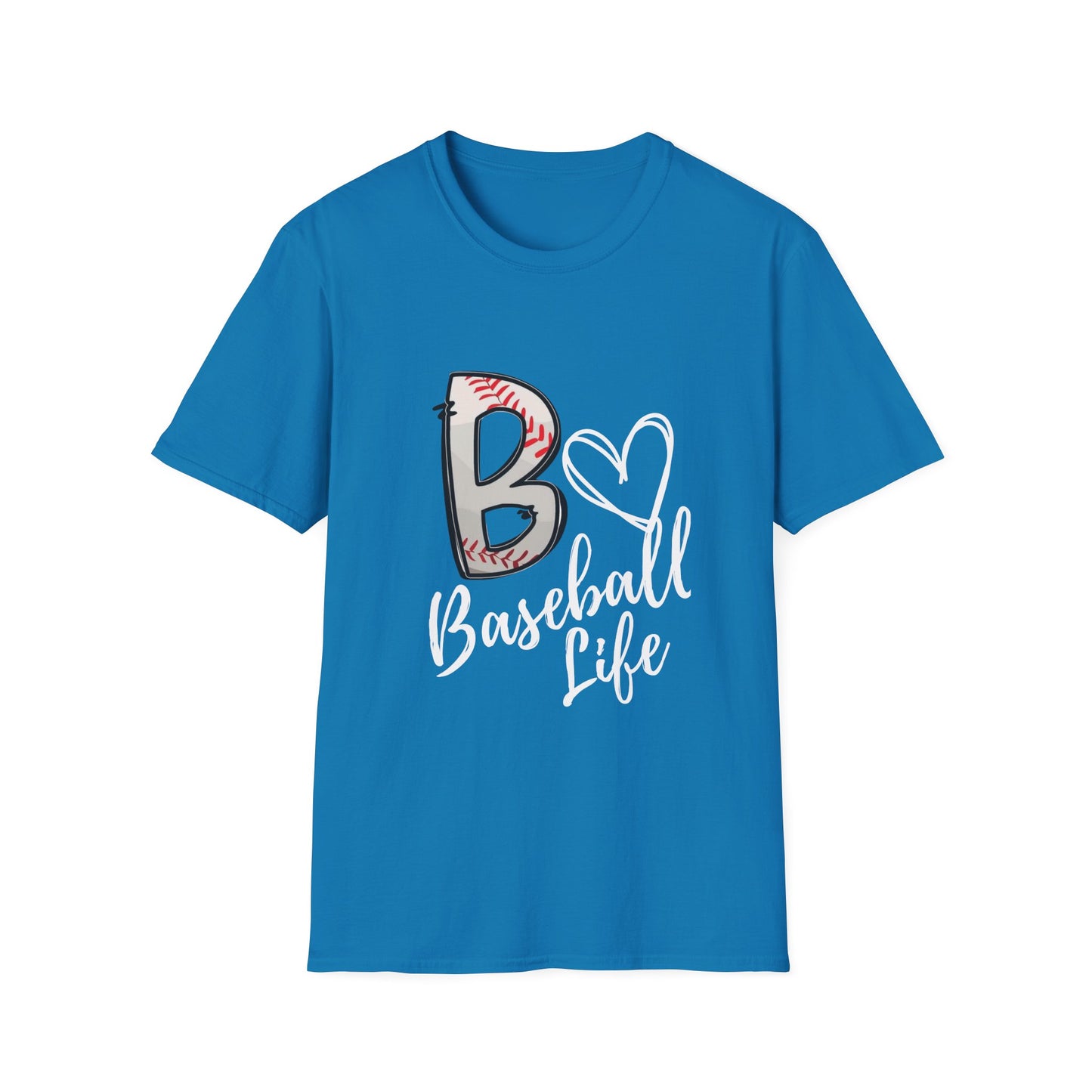 Baseball Life Adult T-Shirt - Softstyle Tee for Avid Fans