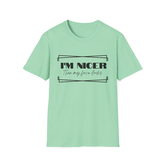 Nicer than My Face T-Shirt - Stylish and Fun Women's T-shirt