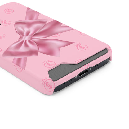 Money and Bows Phone Case with Card Holder
