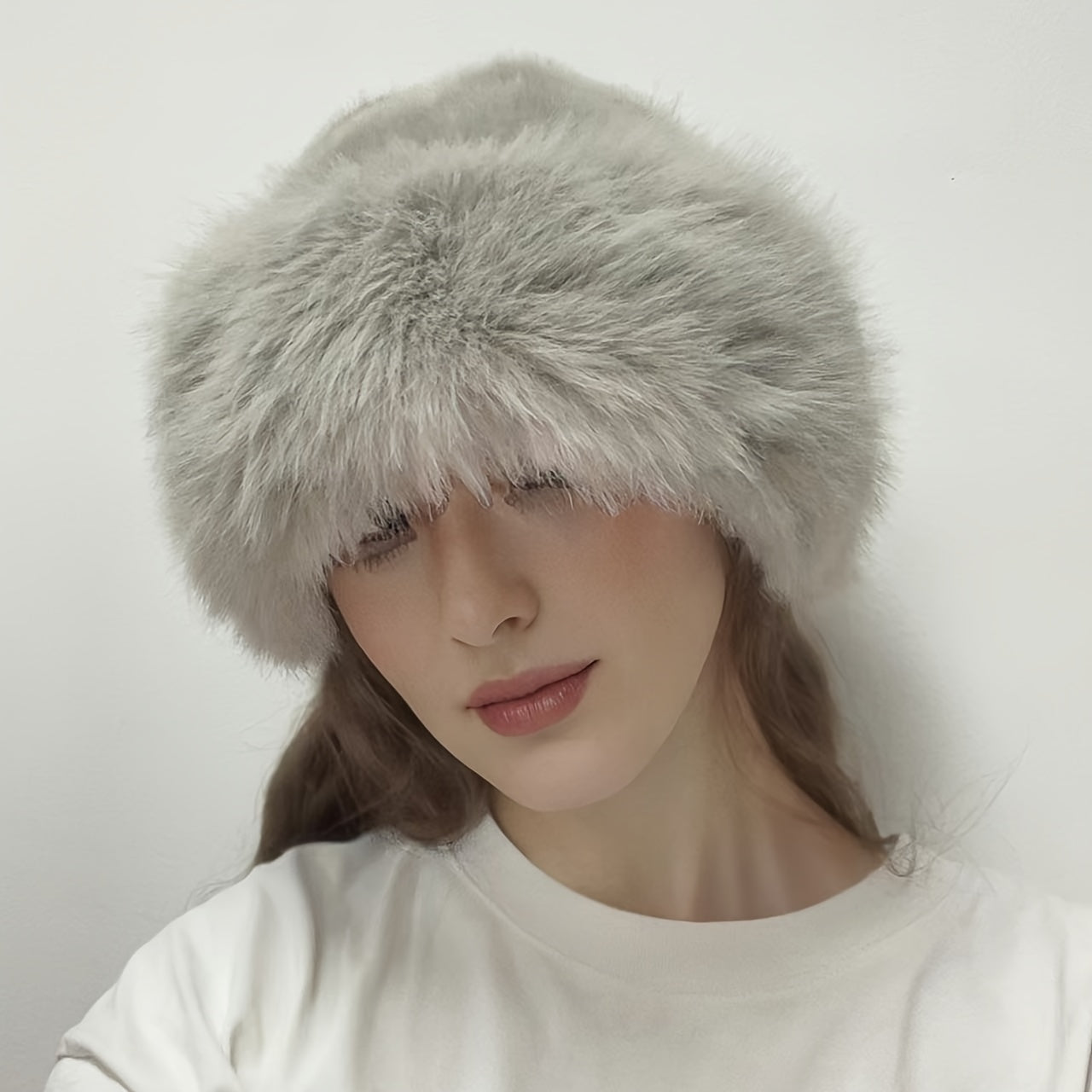 Cozy Winter Style Warm Faux Fur Princess Hat