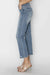 RISEN Full Size High Waist Distressed Cropped Jeans