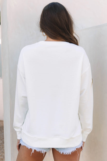 Saratris Drop Shoulder Oversized Sweatshirt