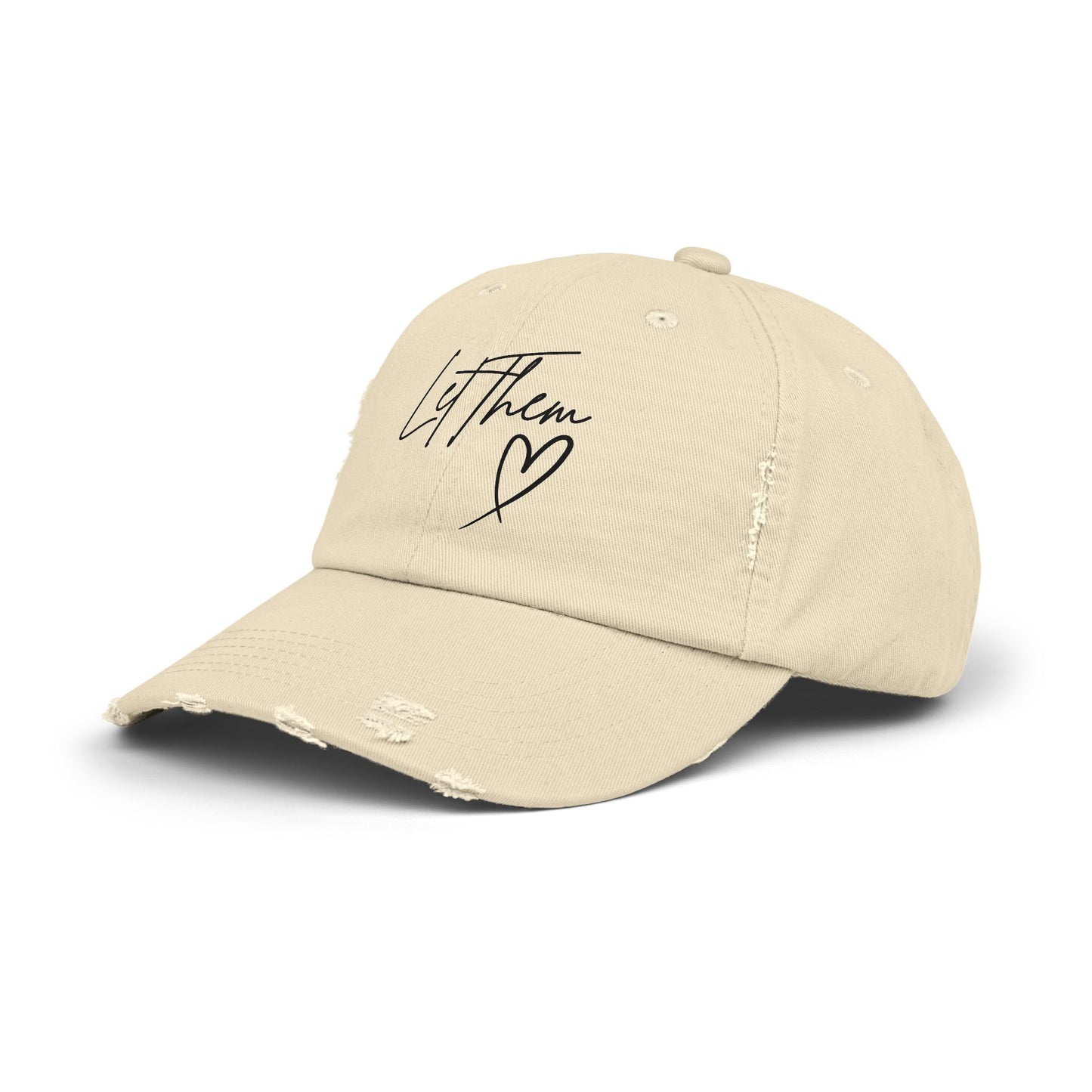 Let Them Distressed Hat Design - Unique Distressed Hat Design