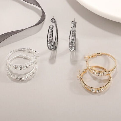 European And American Air Drill Mosaic Women's Earrings - The Eggy's store