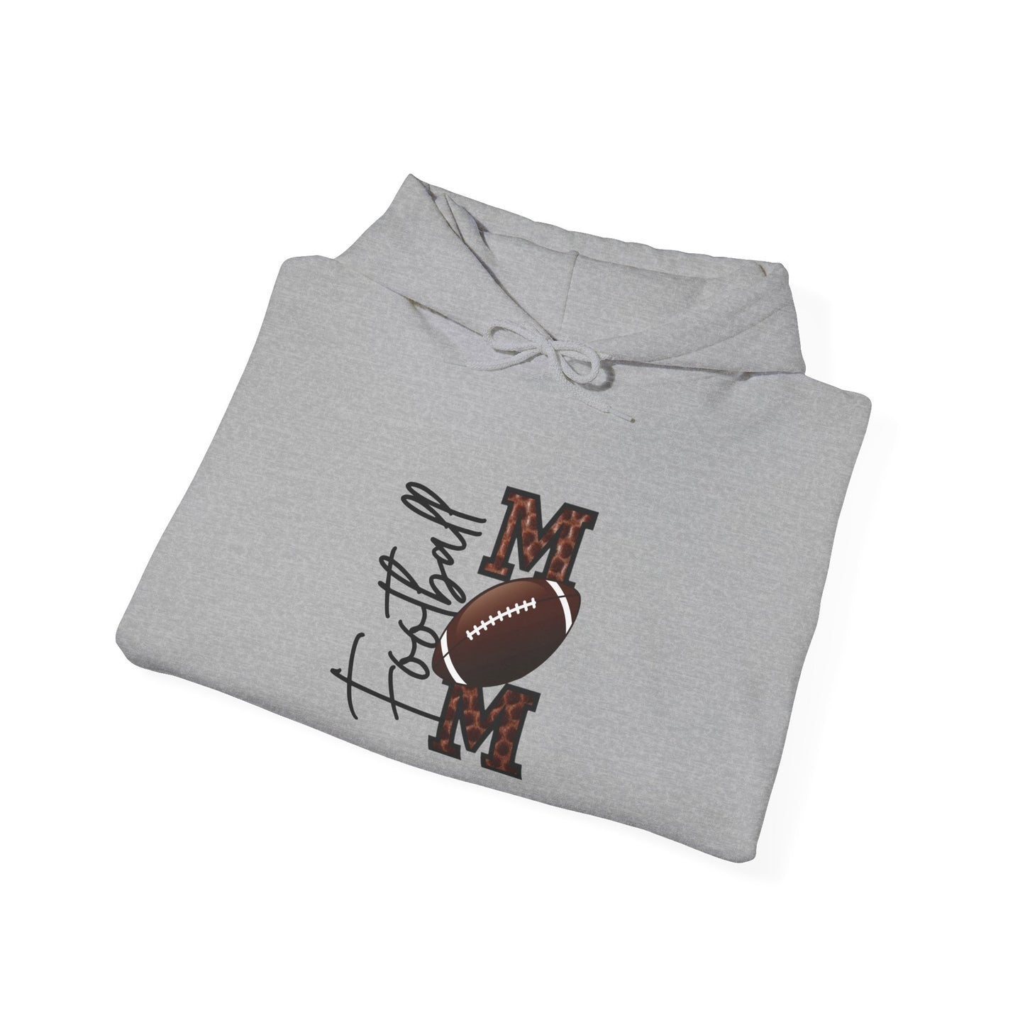 Football Mom: Adult Hooded Sweatshirt