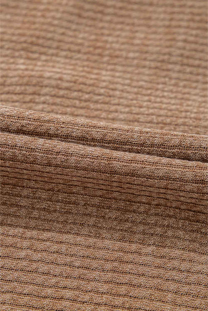 Solid Corduroy Button-Up Long Sleeve Jacket